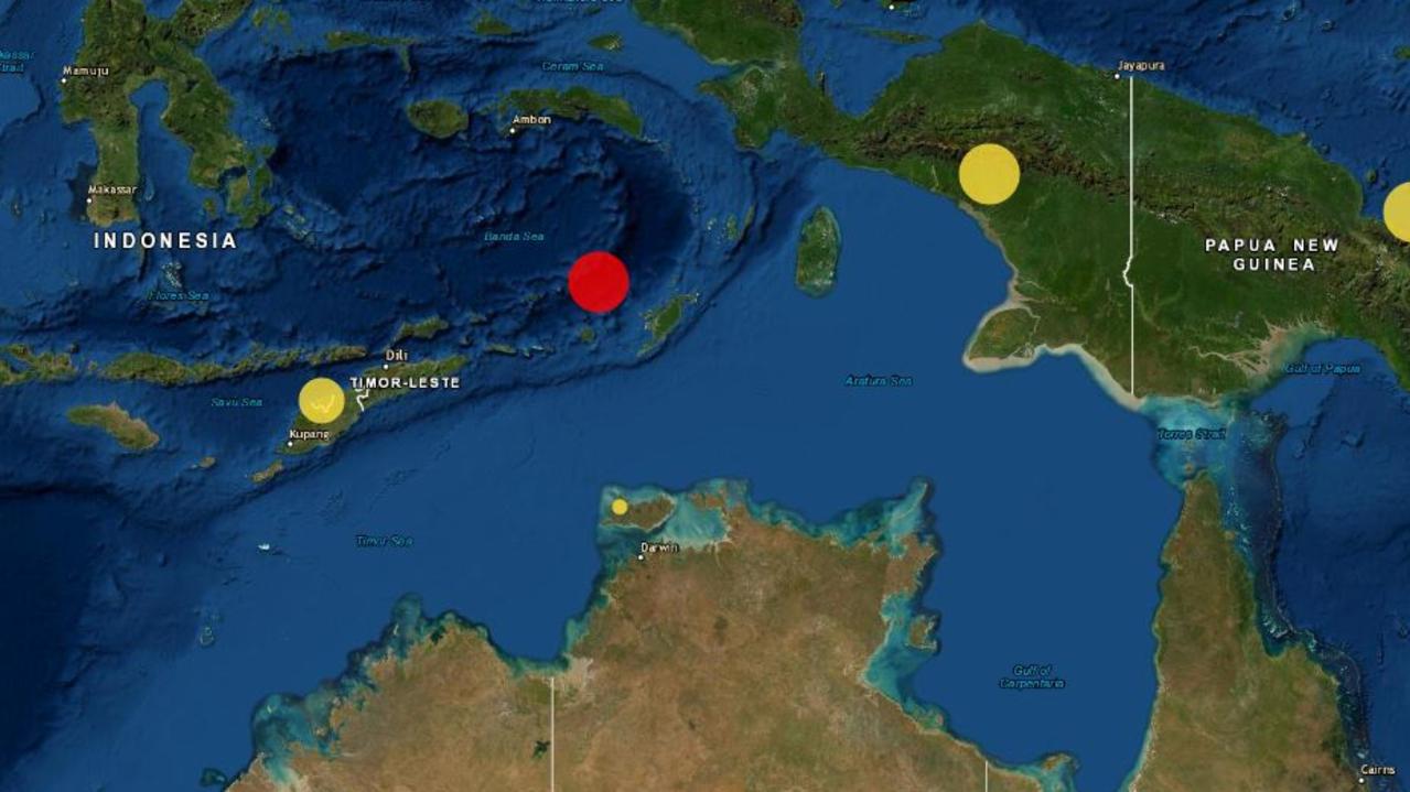 Darwin: 5.8 Magnitude Earthquake In Banda Sea, Indonesia, Felt In ...