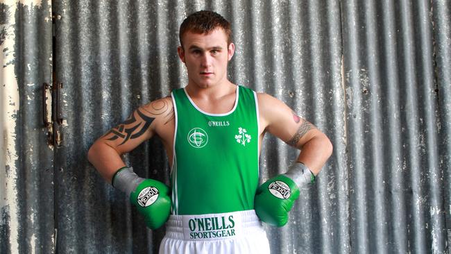 Irish boxer Dennis Hogan.