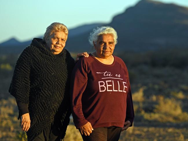 DIVIDE: Sisters Regina McKenzie and Heather Stuart say the proposed facility jeopardises Aboriginal heritage. Picture: Tom Huntley