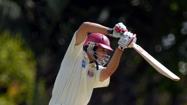 All style from Mitchell Johnson batting for Queensland.