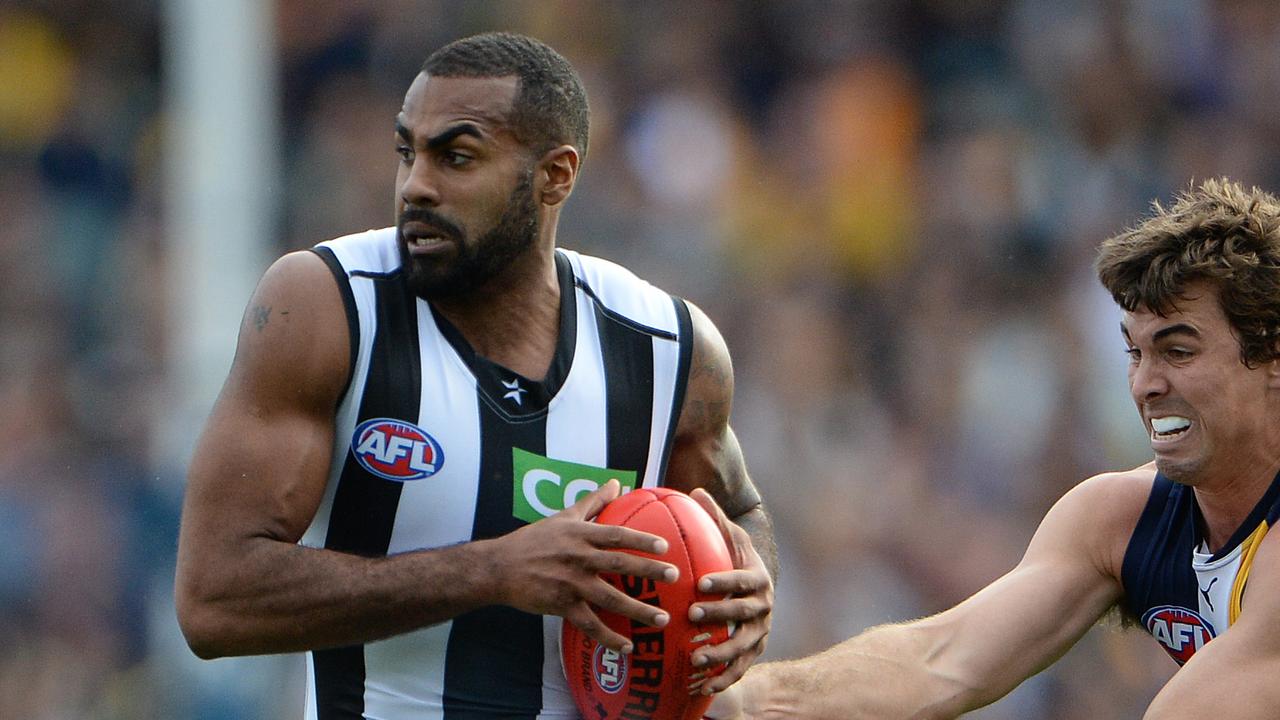 Lumumba has previously spoken out about alleged racism at Collingwood. Photo: Daniel Wilkins.