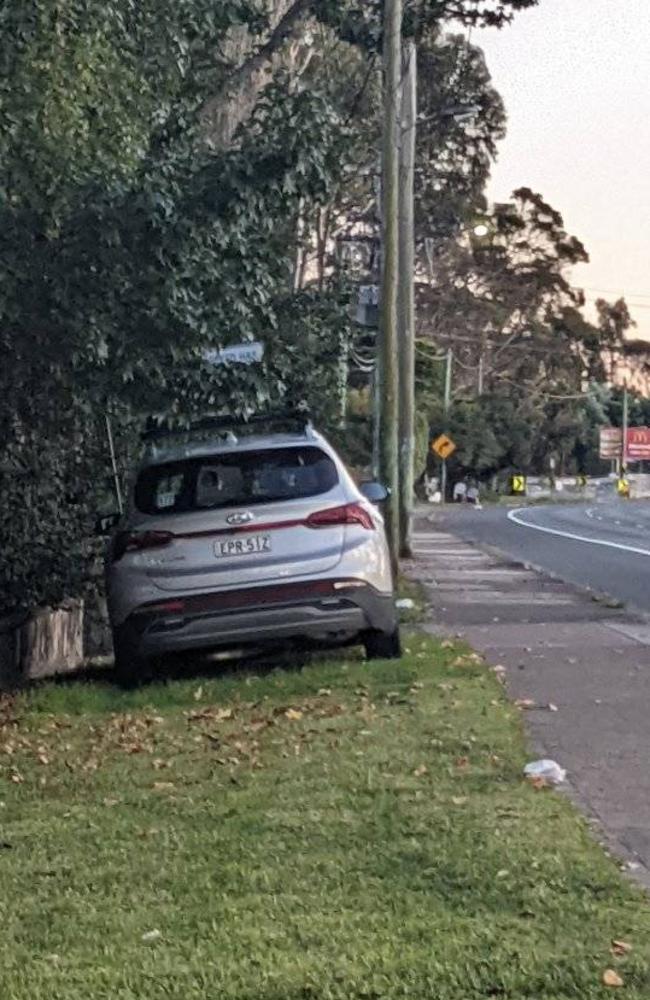 A photo shared in a Facebook group, showed another sign obstructed by a tree. Picture: Facebook.