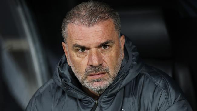 File Photo - Tottenham Hotspur Sack Manager Ange Postecoglou - FRANKFURT AM MAIN, GERMANY - APRIL 17: Ange Postecoglou, Manager of Tottenham Hotspur, looks on prior to the UEFA Europa League 2024/25 Quarter Final Second Leg match between Eintracht Frankfurt and Tottenham Hotspur at Deutsche Bank Park on April 17, 2025 in Frankfurt am Main, Germany. (Photo by Maja Hitij/Getty Images)