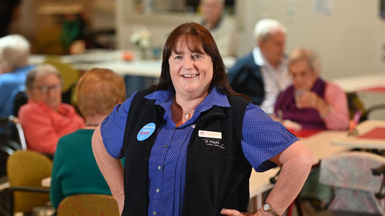 Brenda Hutchison is the Hospitality Manager at St Pauls Lutheran Homes aged care facility and went above and beyond to help keep residents safe, happy and clean during COVID-19. Picture: Keryn Stevens