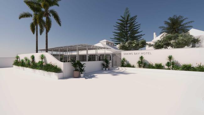 Artist impressions of the new look Shaws Bay Hotel.