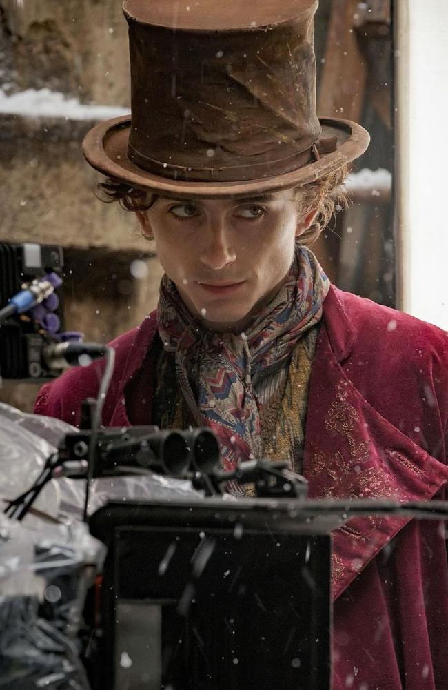 Timothée Chalamet shared a photo of himself as Willy Wonka. Picture: Instagram