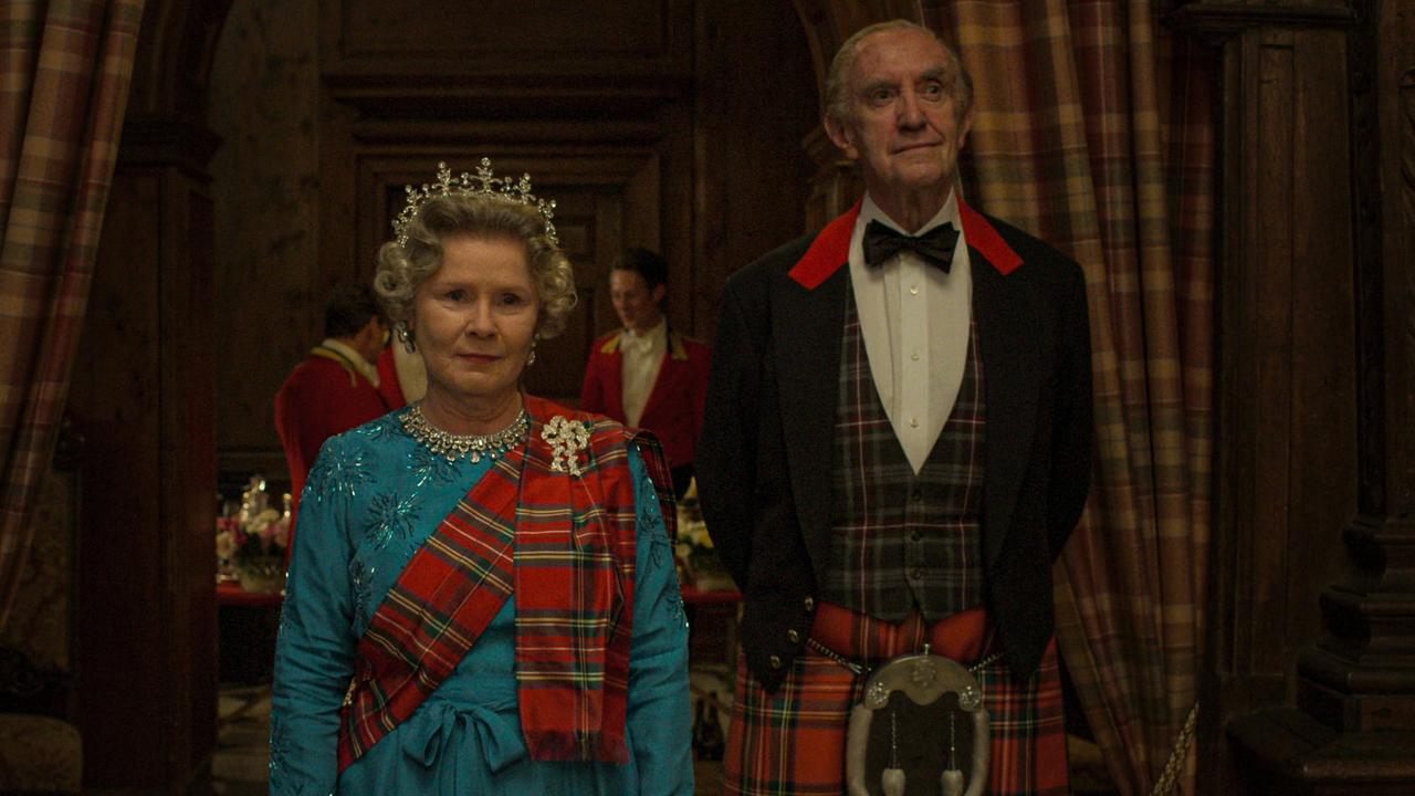 Imelda Staunton and Jonathan Pryce as Queen Elizabeth and Prince Philip in the The Crown. Picture: Netflix