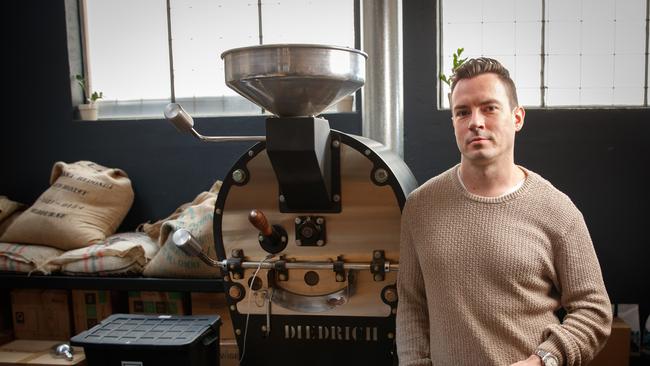 Coffee roaster Brad Nixon says he has plans to bring the Elementary Coffee brand to the suburbs. Picture: Matt Turner