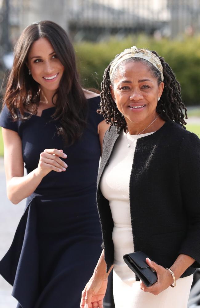 Meghan Markle’s mother Doria Ragland is helping with baby Archie. Picture: Getty Images