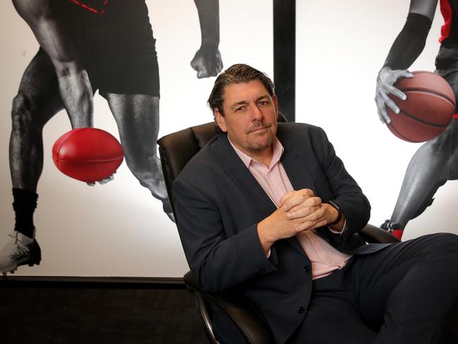 08/06/2020: CEO Sam Swanell from Pointsbet, a fast growing online betting company which is doing a deal to sponsor more AFL coverage when it starts up again on Thursday after the Covid-19 shutdown. Stuart McEvoy/The Australian.