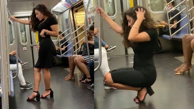 New York Subway Woman’s Sexy Train Photo Shoot Goes Viral