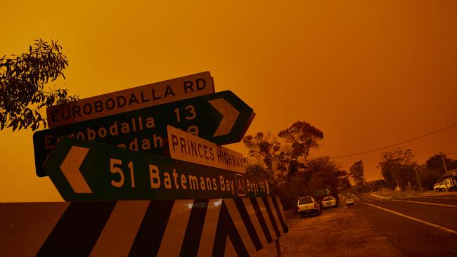 Eighty per cent of the Eurobodalla was burnt with almost 500 homes destroyed and three lives lost in the summer bushfires. Picture: Brett Hemmings