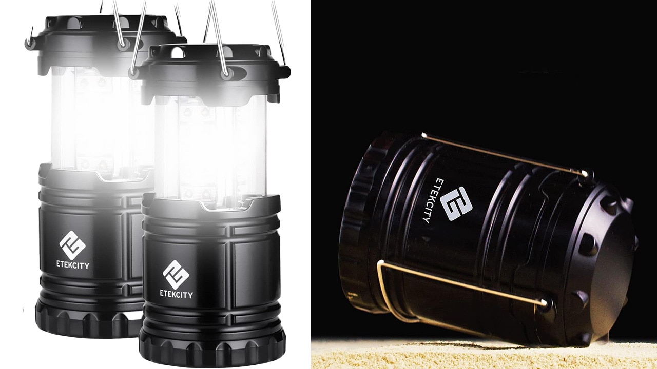 Etekcity 4 Pack Portable LED Camping Lantern with 12 AA Batteries