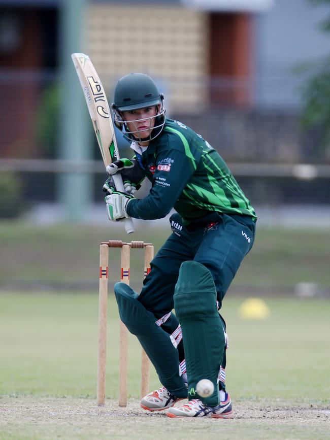 Lachlan Ford playing for Rovers in the Cricket Far North 2017/18 season. PICTURE: STEWART McLEAN