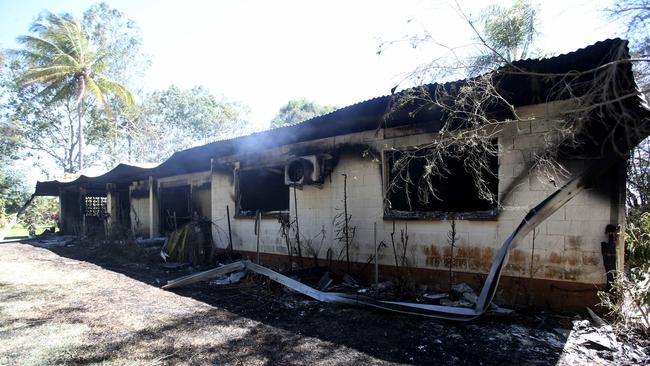 Allan Stewart's burnt out family home on his mango property at Biboohra. PICTURE: STEWART MCLEAN