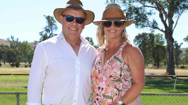 ALEXANDRA, AUSTRALIA - MARCH 16 2024 Amanda Kelly and Paul O’Halloran attend the 2024 Alexandra Picnic Cup Picture: Brendan Beckett