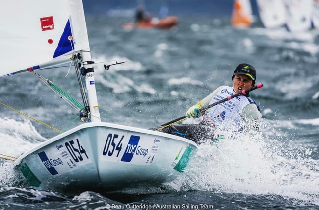 Australia's Paris bound ILCA 6 class sailor Zoe Thomson. Picture: Australian Sailing Team