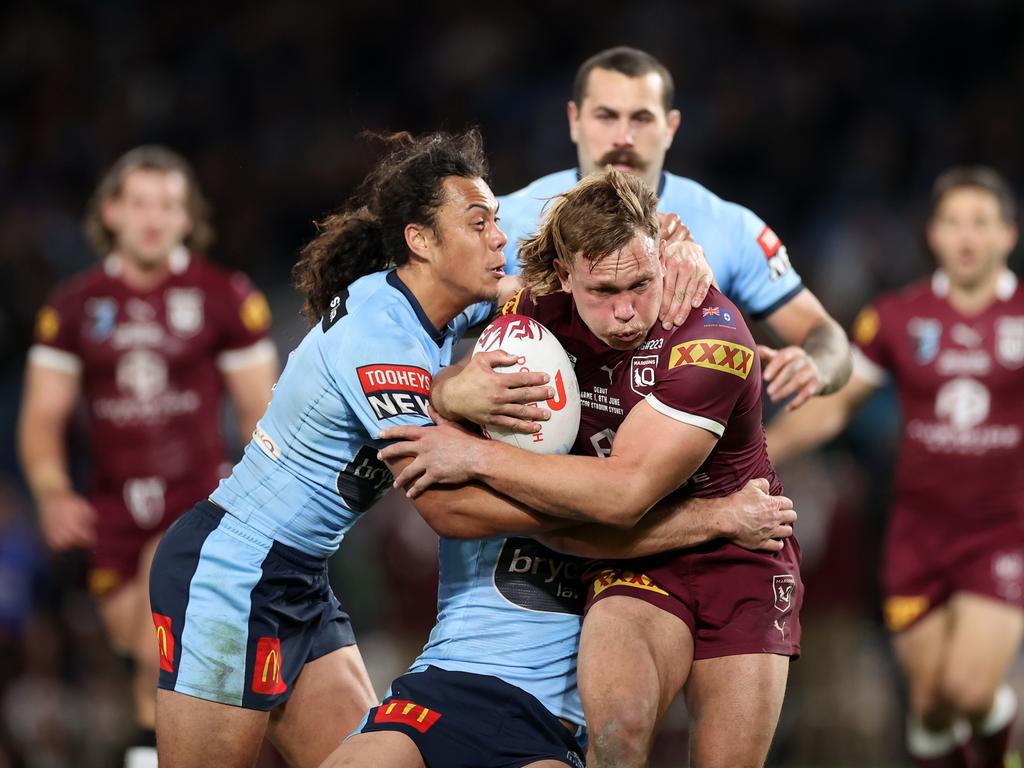 Reuben Cotter played the full 80 minutes on debut. Picture: Cameron Spencer/Getty Images