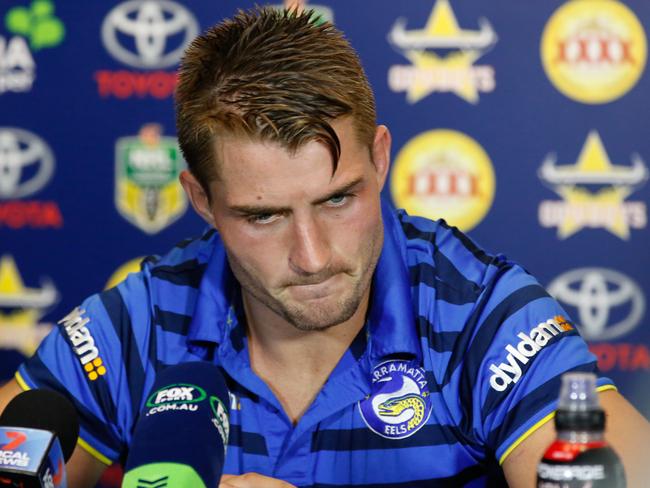 Troubled Eels captain Kieran Foran took offence to the radio show voicing the rumours. Picture: Michael Chambers