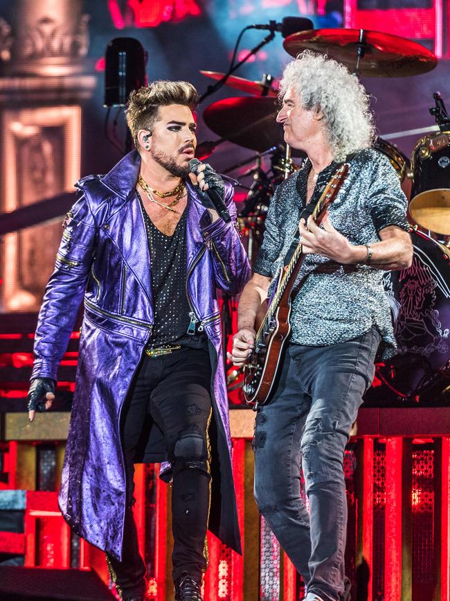 The Queen &amp; Adam Lambert Concert at AAMI Park, Melbourne. Picture: Jake Nowakowski