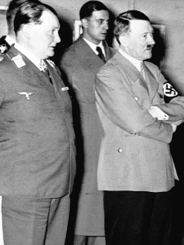 Adolf Hitler and Hermann Goring pictured in Berlin.