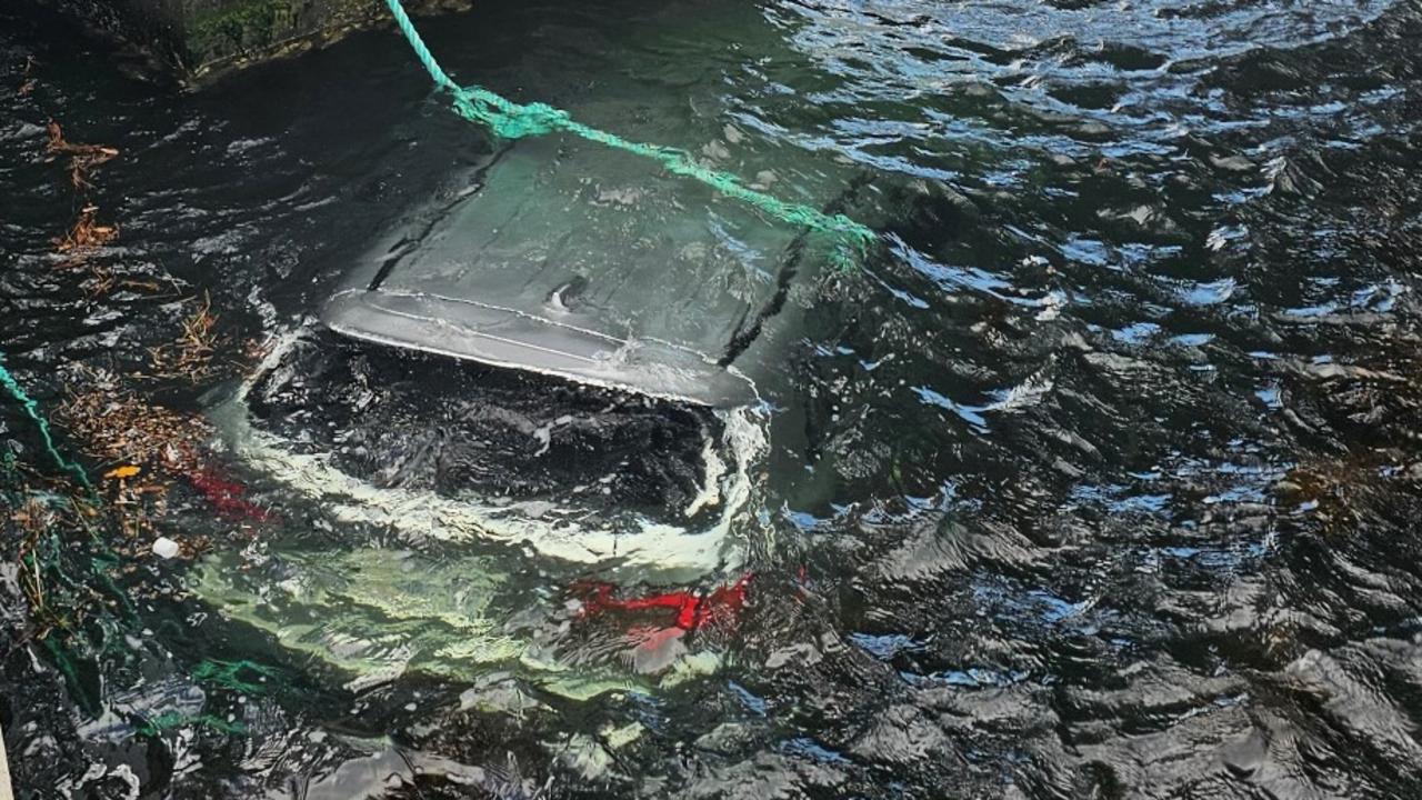 Elderly couple’s car plunged into water at ferry terminal