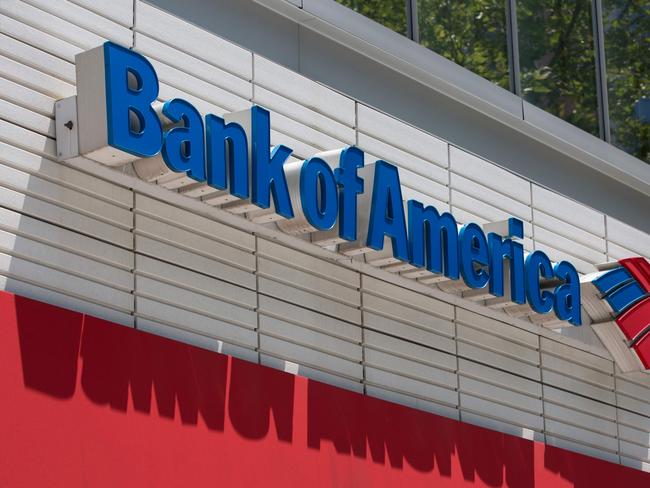 (FILES) In this file photo taken on July 9, 2019 the Bank of America logo is seen outside a branch in Washington, DC. - Bank of America scored record profits in the second quarter, as strong consumer banking results offset a decline in earnings from trading worldwide. Bank of America, the second biggest US bank by assets, reported on July 17, 2019 that profits jumped 10 percent from last year to $7.1 billion in profits, setting a new record.Revenues rose 2.4 percent to $23.1 billion. (Photo by Alastair Pike / AFP)