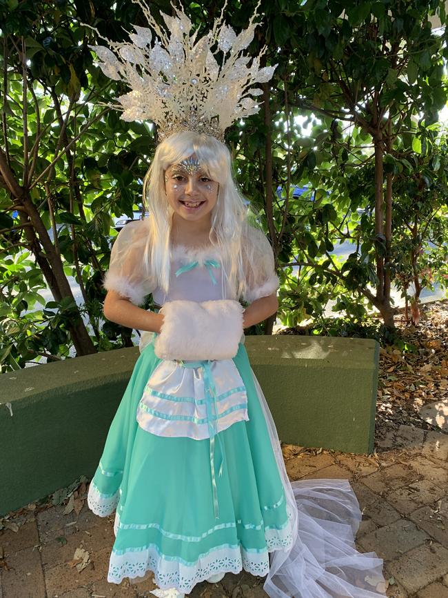 Poppy McLeod from Grace Luthern Primary School as “Snow Queen”. Picture: Annette