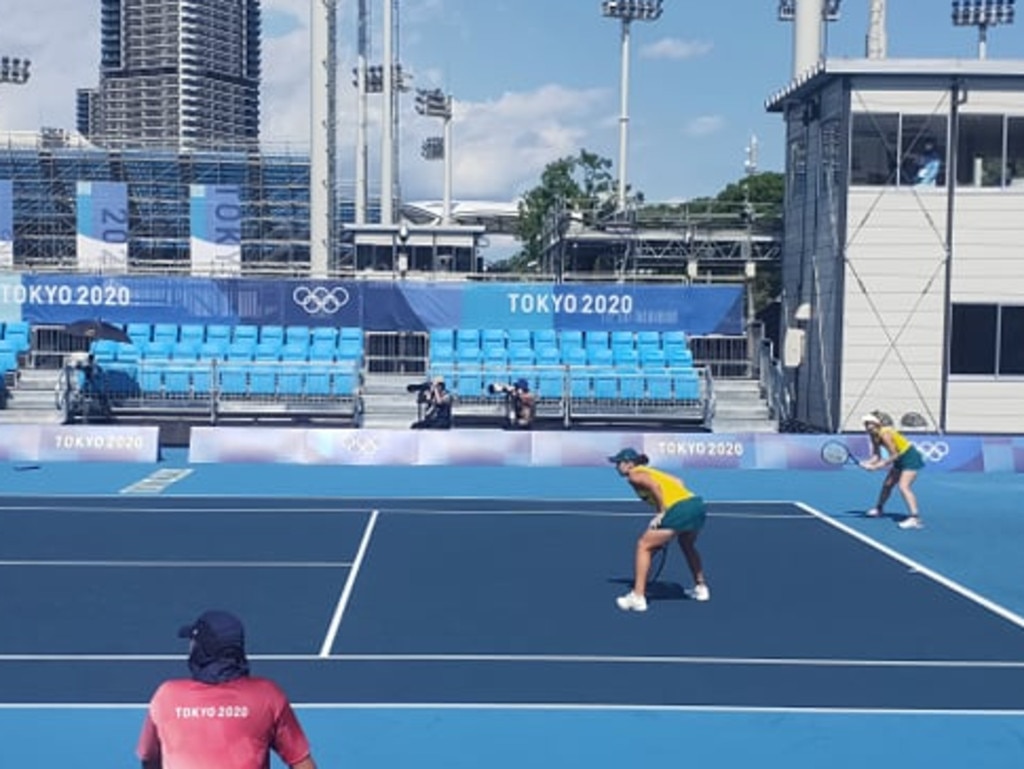 Ash Barty is in a different world in Tokyo.