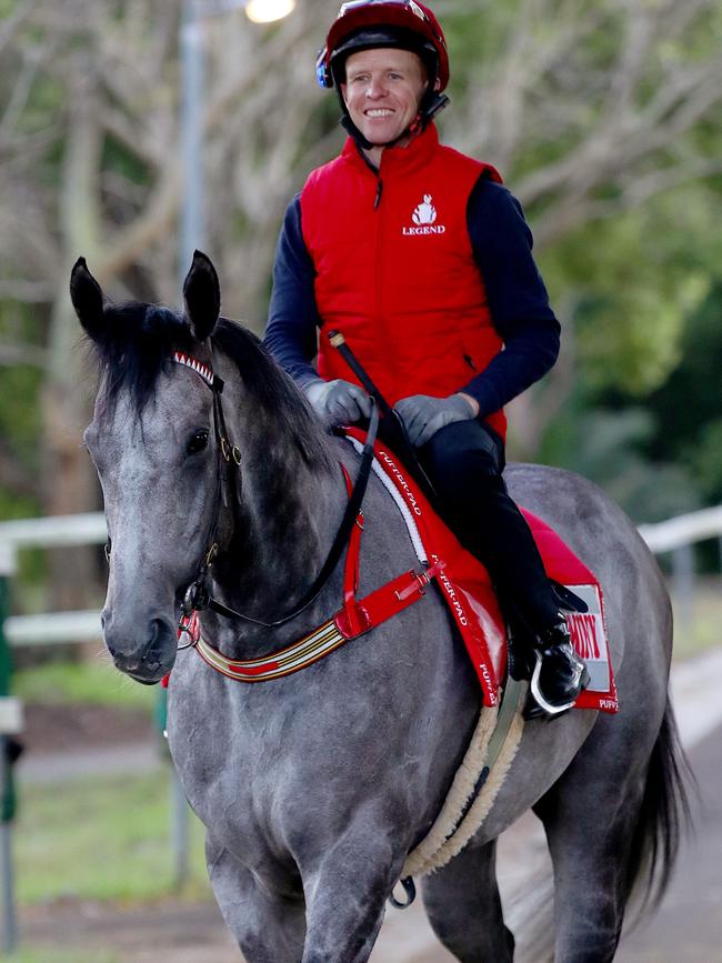 Classique Legend and Kerrin McEvoy after morning trackwork.