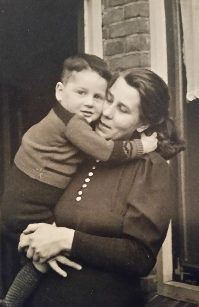 Klaasje van der Haar, with Joseph (later renamed Joop), the two-year-old Jewish boy she and her family took in during WWII. Pic supplied