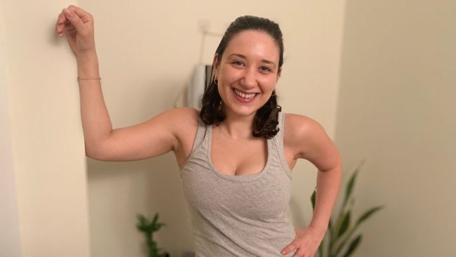 A woman was told her boobs were 'too big' for the gym and made to change