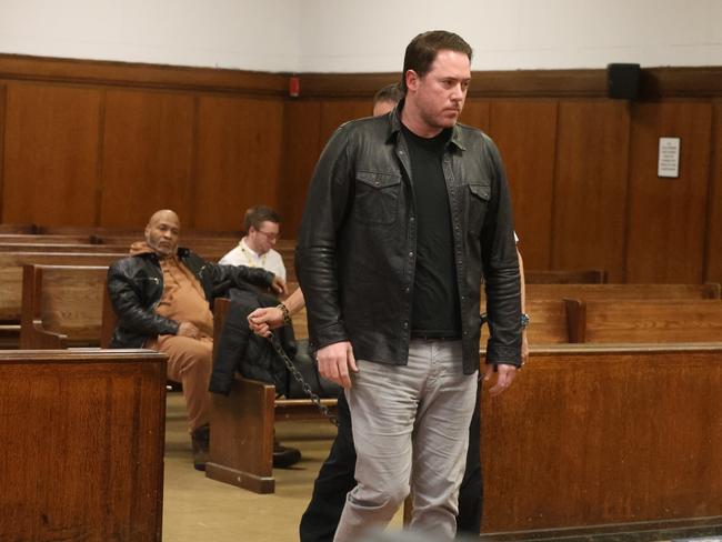 David Collard appears in a New York court earlier this year on assault charges. Picture: Jefferson Siegel)