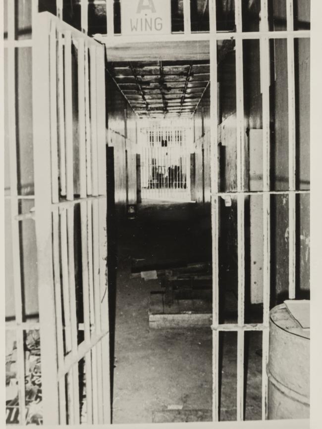 Inside A Wing at Fannie Bay Gaol. Picture: Peter Jaensch Collection