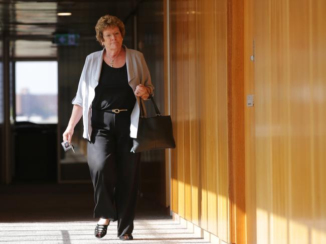 ‘Tense stand-off’ ... Health Minister Jillian Skinner in parliament on Monday. Picture: Toby Zerna