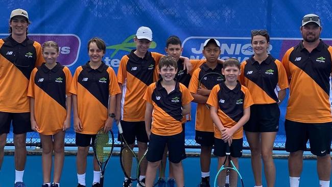 Team NT pictured at the 2024 Junior National Championships on the Gold Coast. Picture: Tennis Australia/Tennis NT.