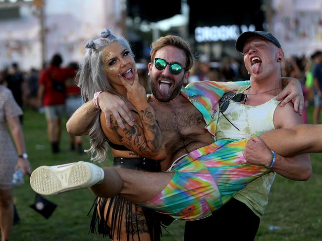 The Grass Is Greener music festival at the Cairns Showgrounds. Sammie Danyelle, Alex Harding and Curt Barnes. PICTURE: STEWART MCLEAN