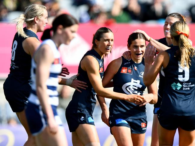 Madeleine Guerin has started the season in stunning form. Picture: Josh Chadwick/AFL Photos/via Getty Images.