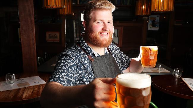 Josh Foster, bar tender at Jack Greene in Salamanca, ready for cage night/last Friday night drinks before Christmas. Picture: NIKKI DAVIS-JONES