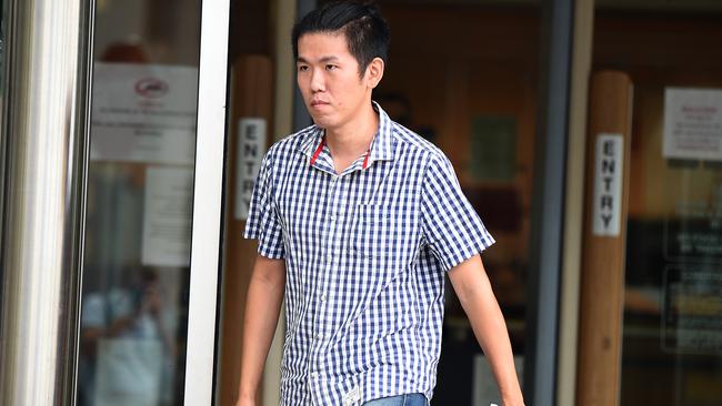 Ho man Stephen Yeung leaves a Brisbane court. Picture: John Gass