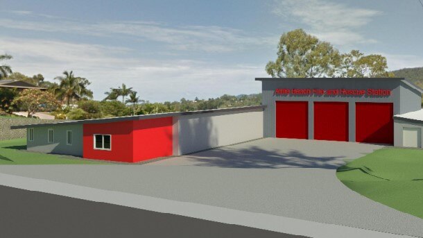 A render of the new fire station that will go into Cannonvale. Picture: Contributed