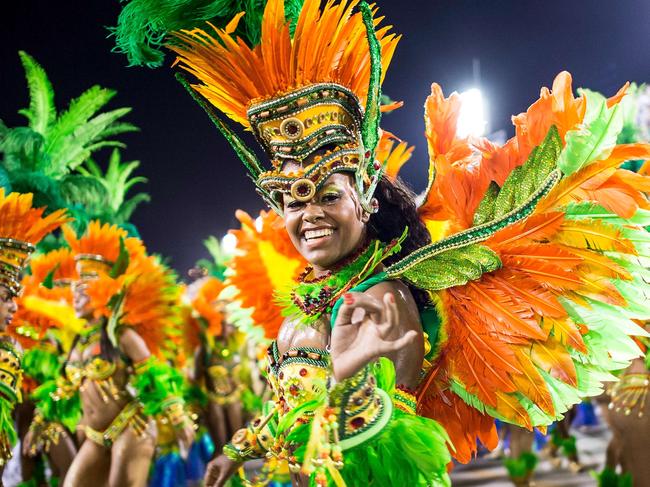 Members of Vila Isabel samba school perform during its parade at Brazilian Carnival at Sapucai Sambadrome  in Rio de Janeiro, Brazil. Photo - Buda Mendes/Getty ImagesEscape 7 August 2022hot list festivals