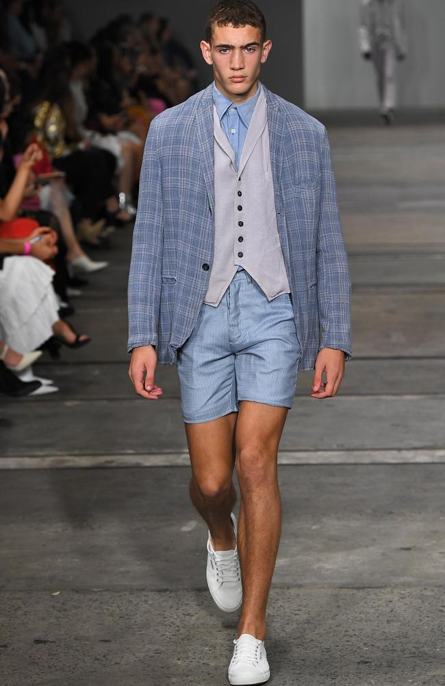 Harry Eland on the runway. Picture: Getty Images