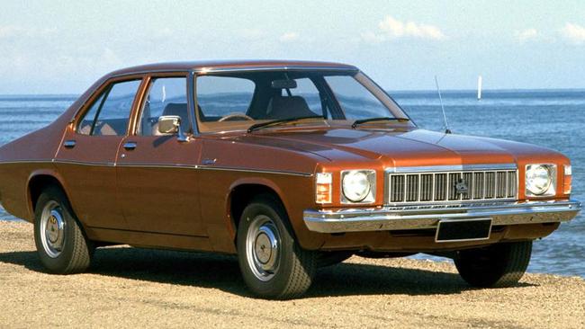 Man’s car: The Kingswood was a blokey beast of a sedan in the 1970s.