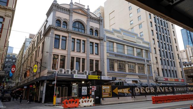 A safe injecting room may be coming to Flinders Street. Picture: Mark Stewart