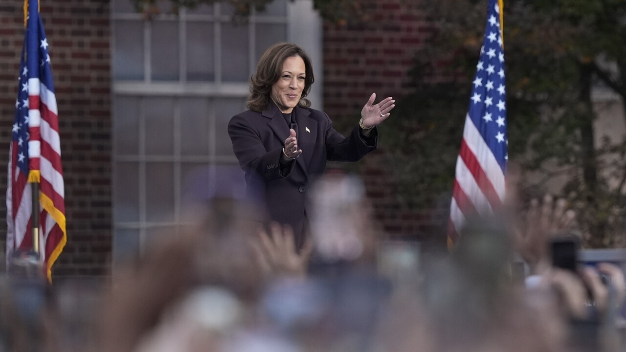 Kamala Harris will ‘never give up’ in fight for opportunity and fairness