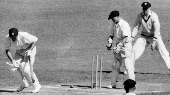 South Australian batsman Gavin Stevens is bowled by Victorian and Ballarat’s Jack Hill for 45. Picture: Bill Sanders