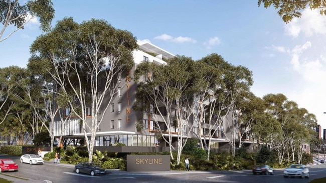 The original plans for the seniors’ living block that got refused. Picture: Platino Properties