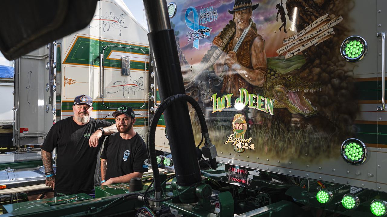 Shane Morton (left) and fello driver Tyson Carter. Picture: Kevin Farmer