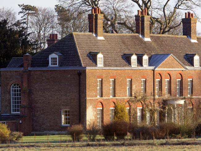 Sadie Rice, 35, reportedly quit when asked to move with the Duke and Duchess of Cambridge from Norfolk’s Anmer Hall (pictured) to Kensington Palace. Picture: Indigo/Getty Images